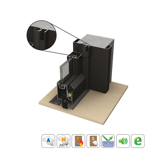 Kilargo IS7080 Compact Acoustic Door Perimiter Seal 2500mm Clear Anodised IS7080-2500CA