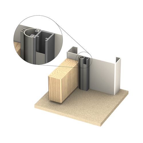 Kilargo IS7080si Compact Door Perimeter Seal 1000mm Clear Anodised IS7080si-1000CA