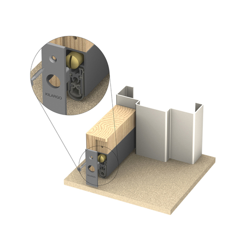 Kilargo IS8520si Automatic Door Bottom Seal 920mm Clear Anodised IS8520si-0920CA