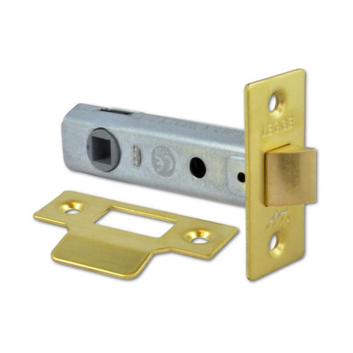 Legge Locking Tubular Latch 60mm Polished Brass 3722PB