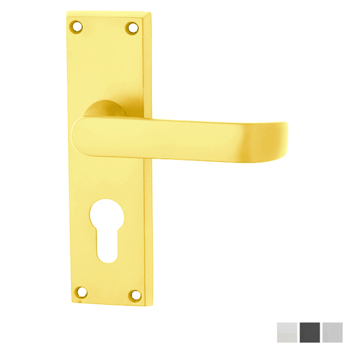 KR Lucas Pavtom Wide Door Lever Euro Keyhole - Available in Various Finishes