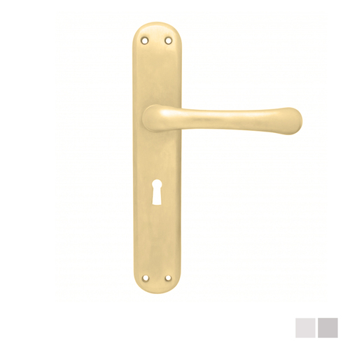 KR Lucas Pavtom Milena Door Lever Handle on Plate Bitkey - Available in Various Finishes