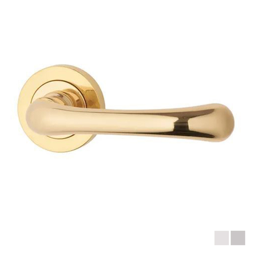 KR Lucas Pavtom Milena Door Lever Handle on Round Rose - Available in Various Finishes