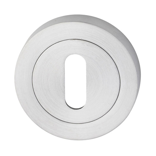 KR Lucas Pavtom Bit Key Escutcheon Concealed Fix 50mm Satin Chrome 8845SC