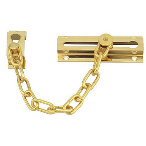 Ritefit Door Chain Hdcpb 89x36mm Security Polished Brass