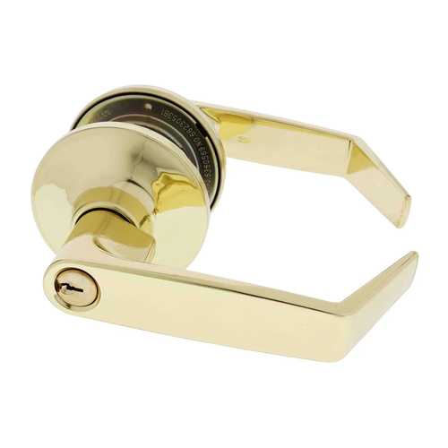 Restocking Soon: ETA Early November  - Carbine Rosehill Tiebolt Entrance Door Lever Set Polished Brass PR6100