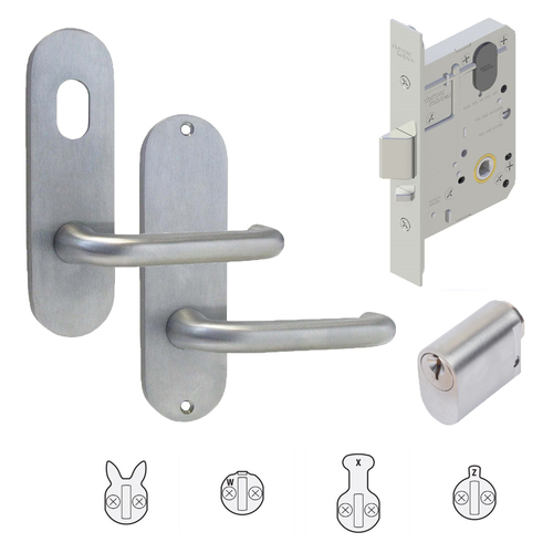 Dormakaba Classroom Lock Pack MS2 Mortice Lock Round Ended Furniture & Cylinder 