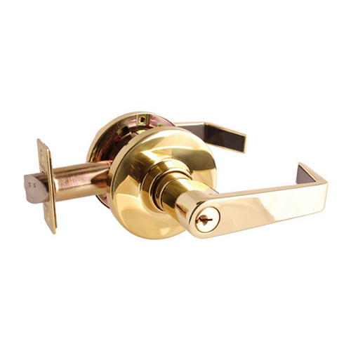 Brava Metro EL Series Storeroom Door Lever Set 70mm Polished Brass EL6162PB70