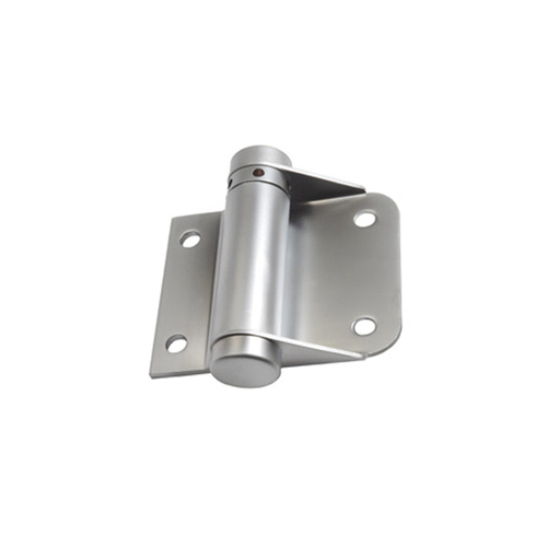 Metlam Spring Hinge Bolt Through Hold Closed Satin Chrome Plate 109_HC_SCP