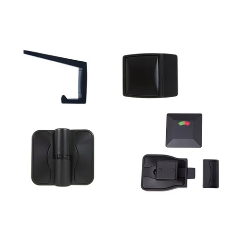 Metlam Toilet Advantage Designer Moda Kit Left Hand Black ADVMODA_LHKIT_DESIGNER