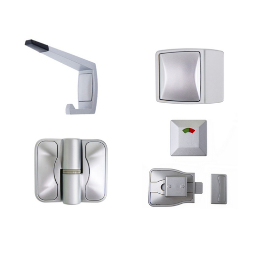 Metlam Advantage Moda Toilet Kit Left Hand Satin Chrome Plate ADVMODA_LHKIT_SCP