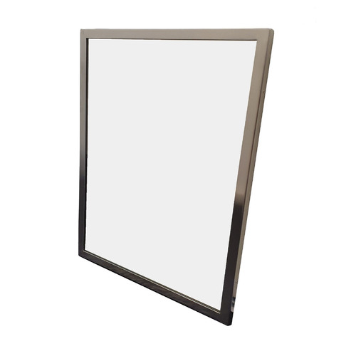 Metlam Framed Mirror 460x610mm Satin Stainless Steel ML771