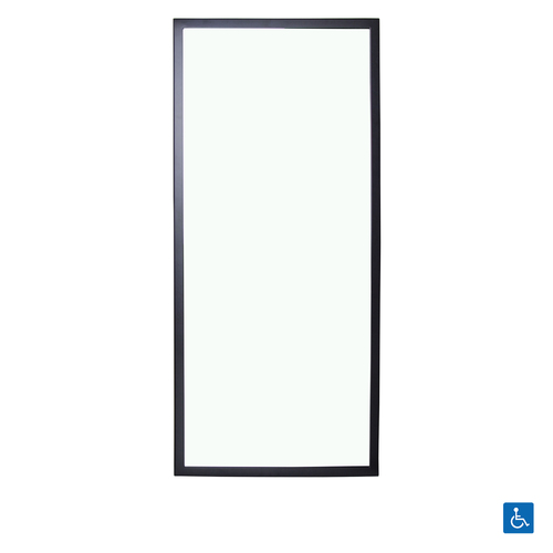 Metlam Framed Mirror 450x1000mm Designer Black ML771_5_DESIGNER