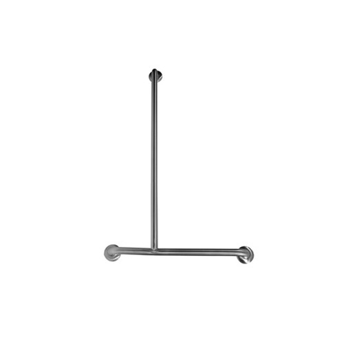 Metlam Offset Flush Mount Shower Grab Rail Left Hand 1100x700mm Satin Stainless Steel MLR107MKII_SS