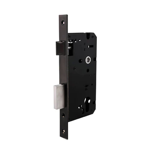 N2Lok Euro Mortice Lock 45mm Box Pack Matt Black 24585MBBP