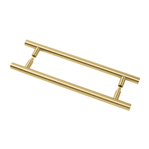 N2lok Vienne Tube Door Pull Satin Brass Box Pack 2DP01SBBP