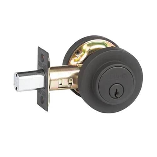 N2lok Low Profile Deadbolt Round Single Cylinder Box Pack Matt Black 515RMBBP