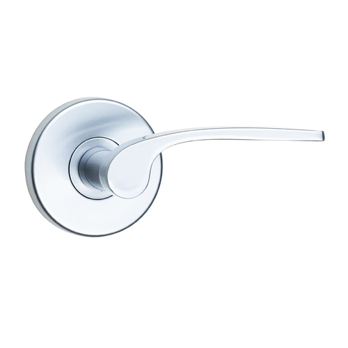 N2lok Padela Door Lever Passage Set on Round Rose Box Pack Polished Chrome 545 PA PC BP