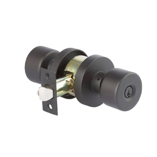 N2lok Keg Door Knob Privacy Set Clear Pack Matt Black 550RKEGMBCP