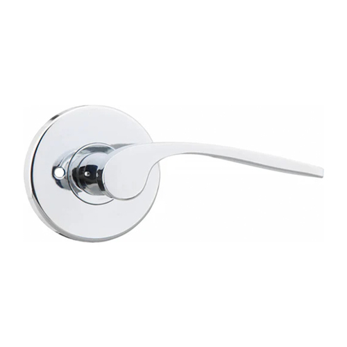 N2lok Padela Door Lever Round Rose Privacy Set Polished Chrome 555 PA PC BP