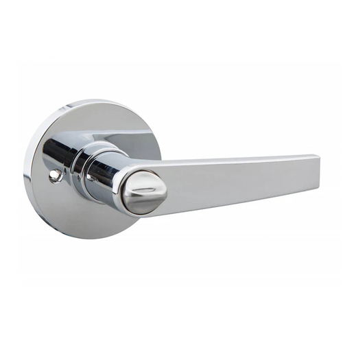 N2lok Horizonte Door Lever Round Rose Privacy Polished Chrome 555R H PC BP