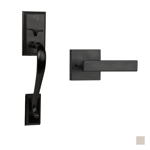 N2Lok Madison Straight Lever Passage Set - Available in Matt Black and Satin Nickel