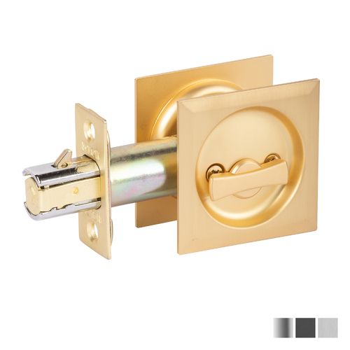 N2lok Sliding Door Cavity Lock Square Privacy Set - Available in Various Finishes