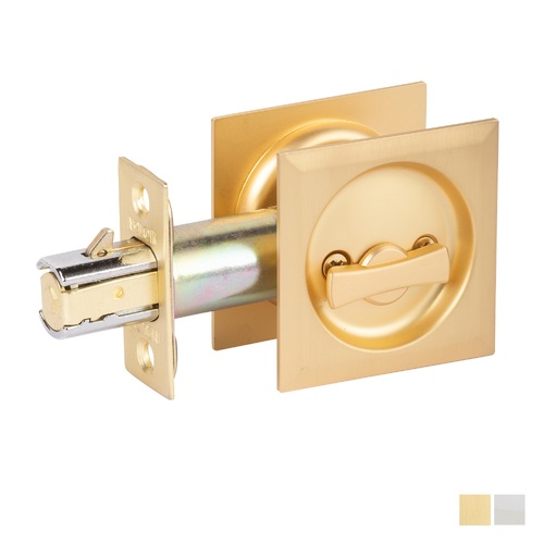 N2lok Sliding Door Cavity Lock Square Privacy Set Box Pack - Available in Various Finishes