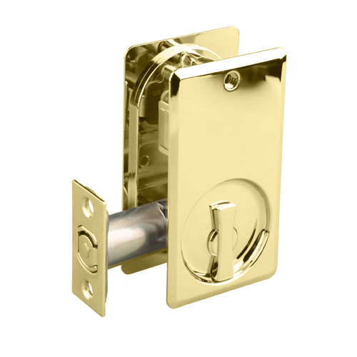 N2lok Lockable Cavity Sliding Door Lock Square Box Pack Satin Brass 66SPDLSBBP