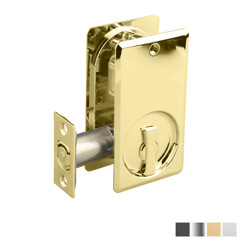 N2lok Lockable Cavity Sliding Door Lock Square Box Pack - Available in Various Finishes