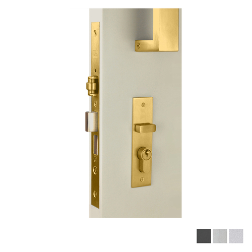 Nidus Rectangle OZI 3 Roller Mortice Lock Combo - Available in Various Finishes and Handing