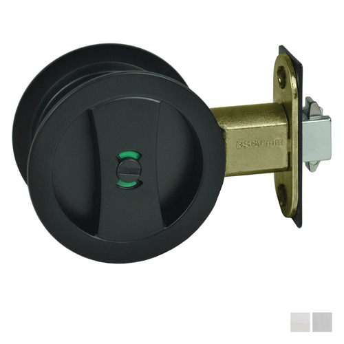 Nidus Cavity Sliding Door Lock Round Privacy Set - Available in Various Finishes