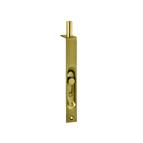 Nidus Door Flush Bolt 150mm Polished Brass FB6PBV