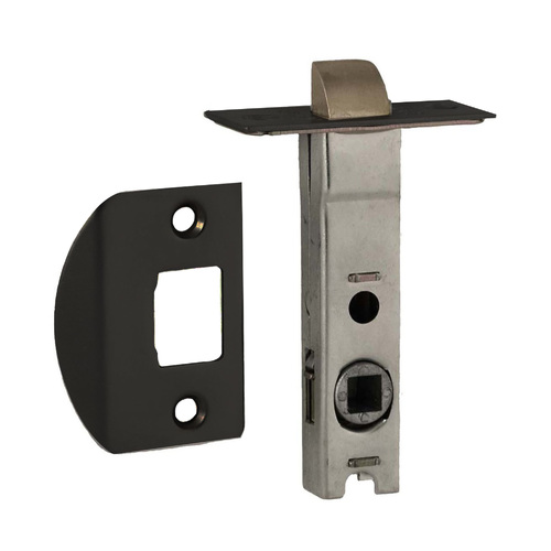 Nidus Tubular Latch 60mm Backset Matt Black LATTUBR-BL