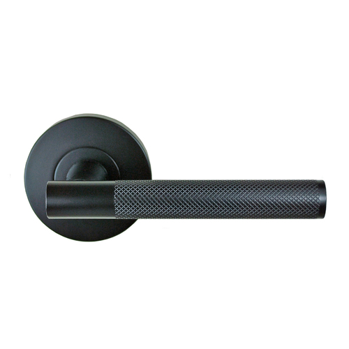 Nidus Knurled Domici Lever on Rose Leverset Black MDOMKPAS-BL