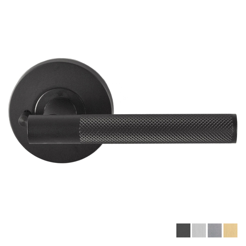 Nidus Knurled Domici Lever on Rose Privacy Set - Available In Various Finishes