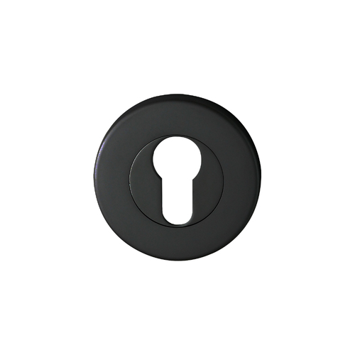 Nidus Round Door Escutcheon 52mm Diameter Matt Black MEESC52-BL