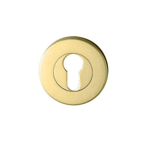 Nidus Round Door Escutcheon 52mm Diameter Polished Brass MEESC52-PB