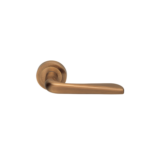 Manital Petra Door Handle Lever Set on Round Rose 50mm Satin Bronze PE5/F-OBR