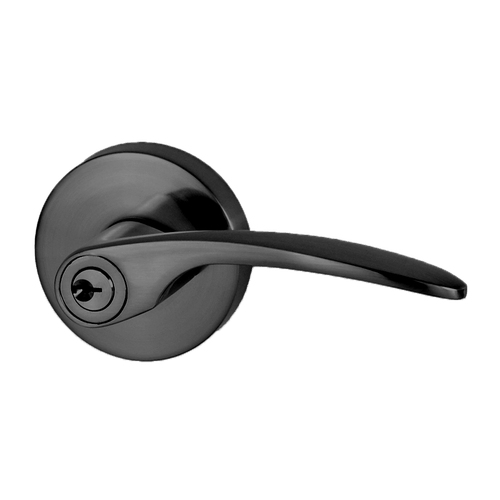 Nidus Collins Door Handle Entrance Set Matt Black P-L-C-ENT-BL-V