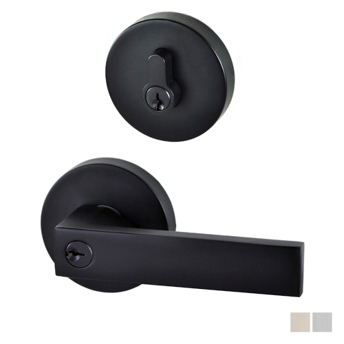 Nidus Lonsdale Door Lever Round Entrance Set - Available in Various Finishes