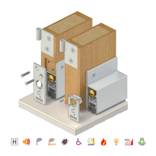 Raven Automatic Door Bottom Seal Heavy Duty Fire Rated 920MM Bronze Anodised A38SIB36