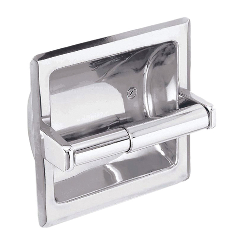 Scope Recessed Toilet Roll Holder Polished Stainless Steel B3048