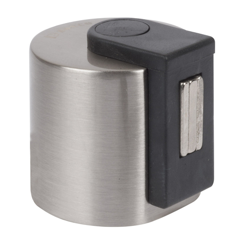 Scope Cylinder Magnetic Door Stop Floor Mounted Satin Nickel DS089SN.B