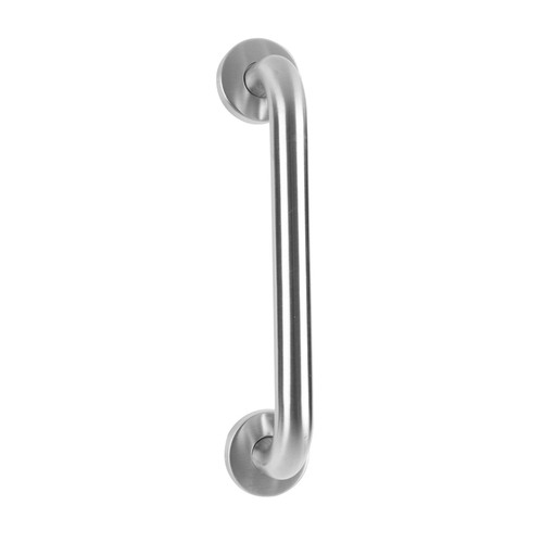 Scope Door Pull Handle 150x16mm Tube on Round Rose Satin Stainless Steel PHRC150.16TSS