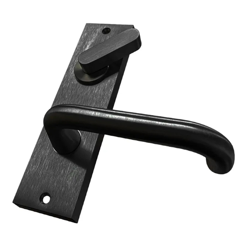 Lockton Square End Internal Plate Disability Turn Snib Lever Matt Black SQ-13VDA-25-BLK