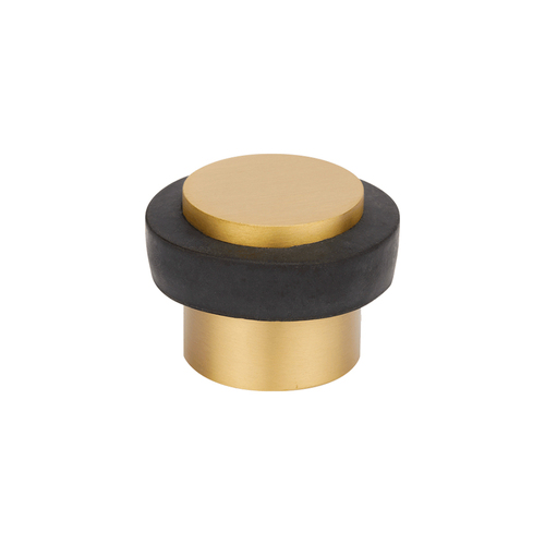 Austyle Door Stop Round Bolt Fix Floor Mount 40mm Polished Brass 13715