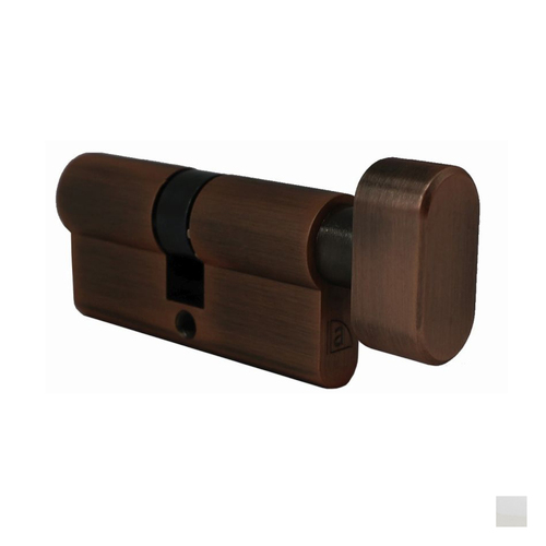 Austyle Euro Cylinder Thumb Turn 5 Pin - Available in Antique Copper and Polished Chrome