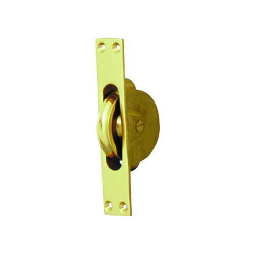 Superior Brass Sash Cord Pulley Bearing Mechanism Polished Brass 3099