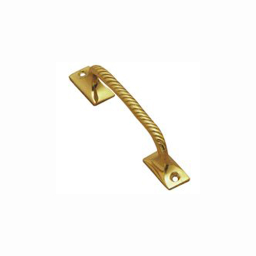 Superior Brass Georgian Entrance Pull Handle 125mm Polished Brass 3104